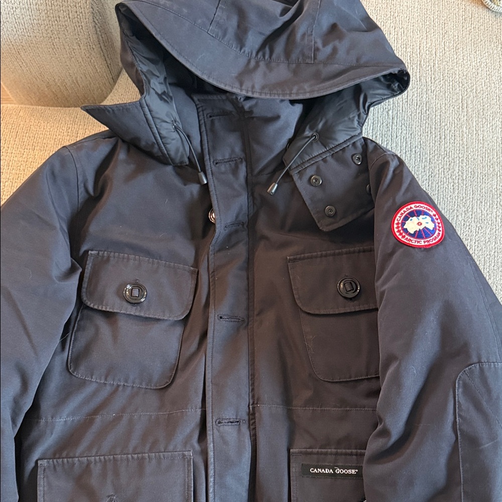 Canada Goose Black Hooded Jacket